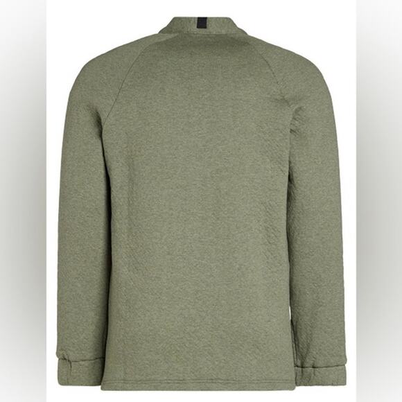 LUNYA LAHGO Restore Double Faced Cardigan Green Heathered Button Pockets Med NEW - Picture 3 of 8